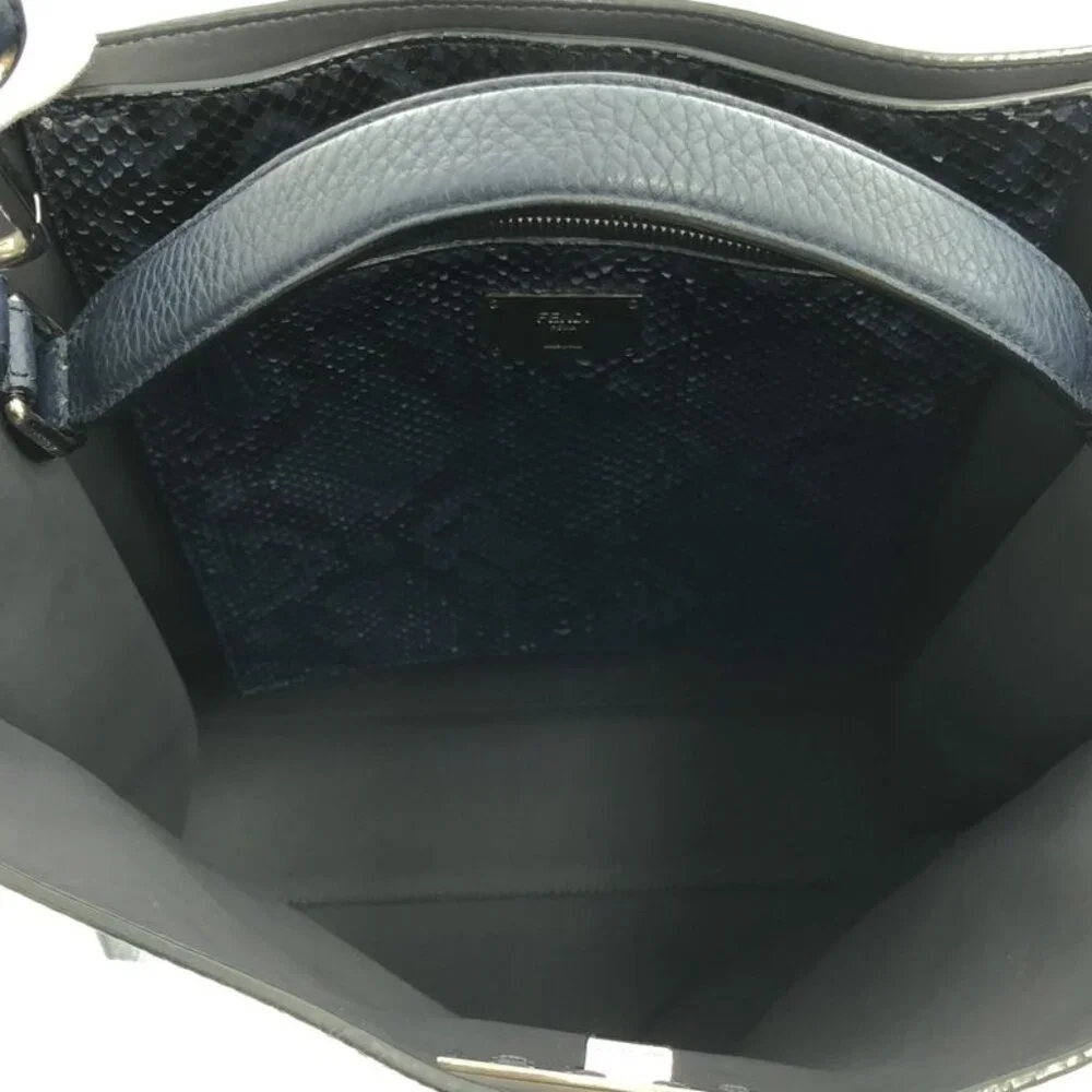 Fendi 2-Way Peekaboo Xlite Fit Bag Navy